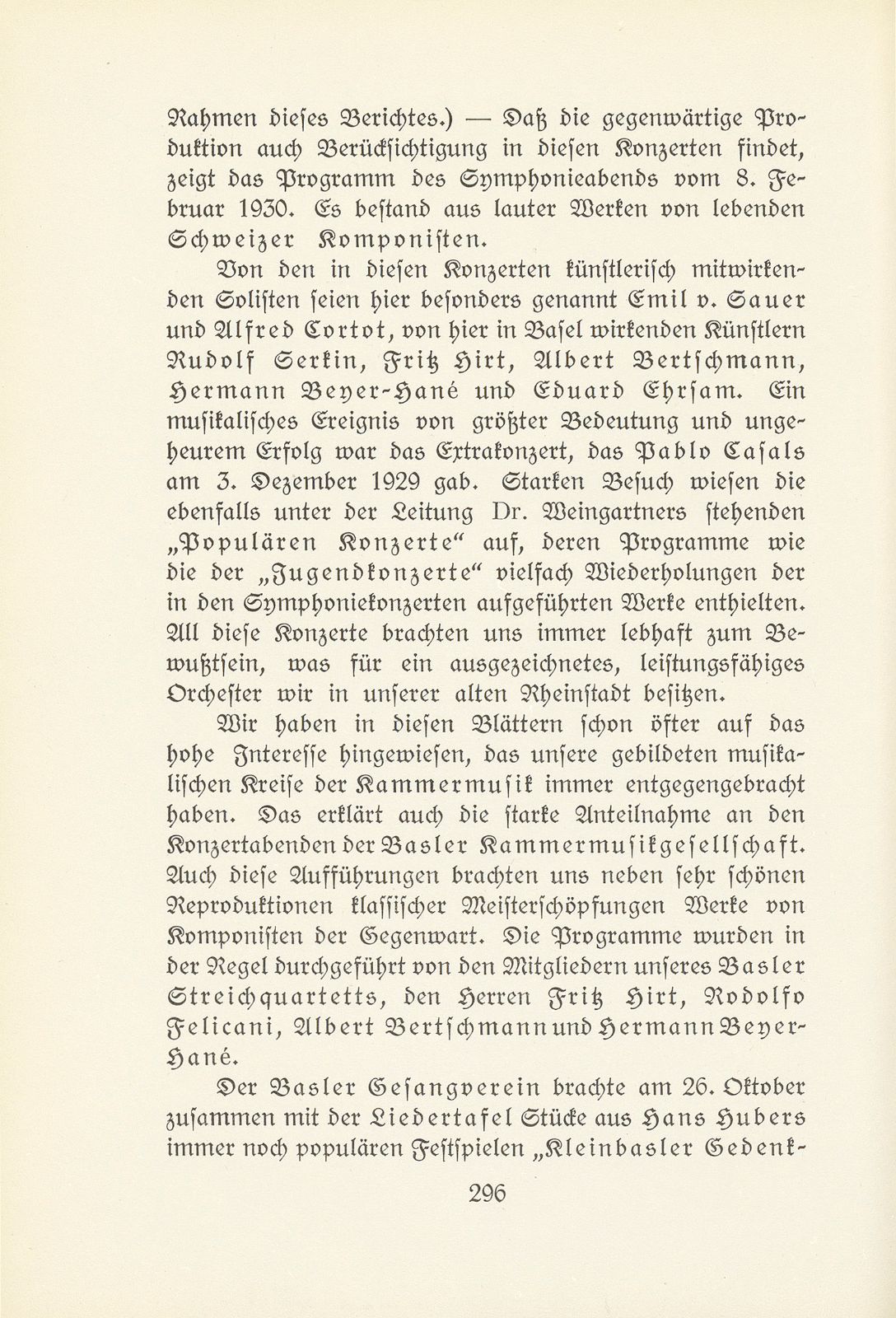 Das künstlerische Leben in Basel vom 1. Oktober 1929 bis 30. September 1930 – Seite 2