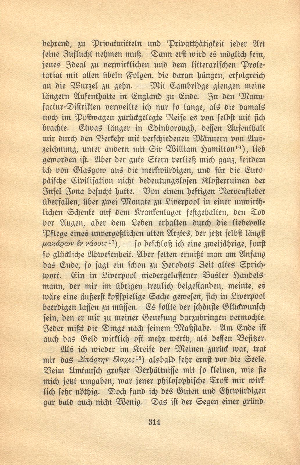 Autobiographische Aufzeichnungen von Prof. Johann Jakob Bachofen – Seite 22