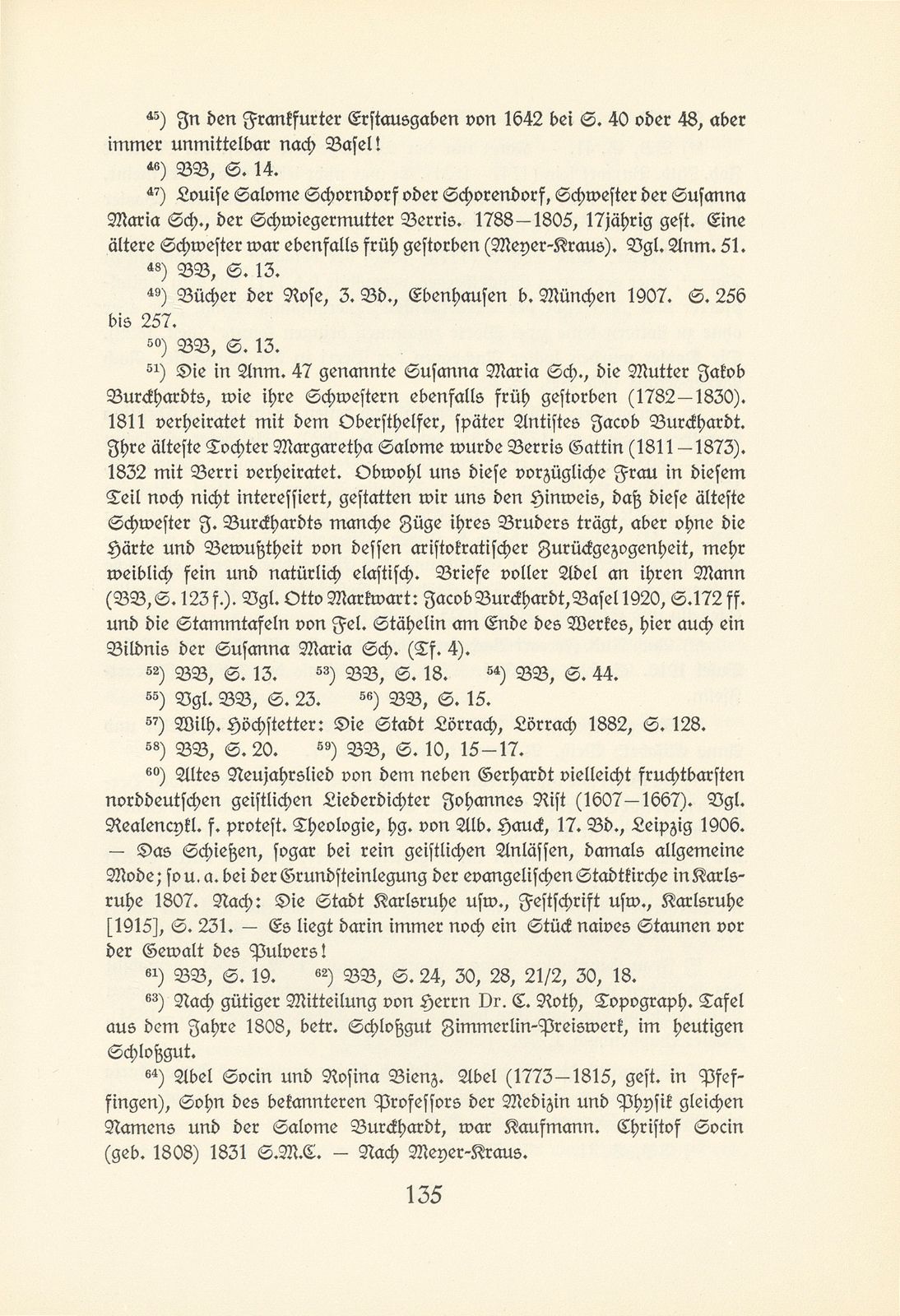 Melchior Berri. (Ein Beitrag zur Kultur des Spätklassizismus in Basel.) – Seite 77