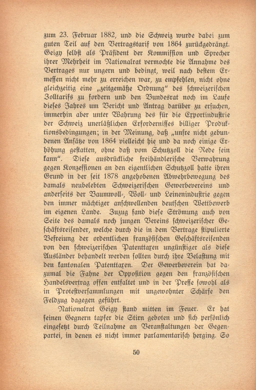 Johann Rudolf Geigy-Merian. 4. März 1830 bis 17. Februar 1917 – Seite 50