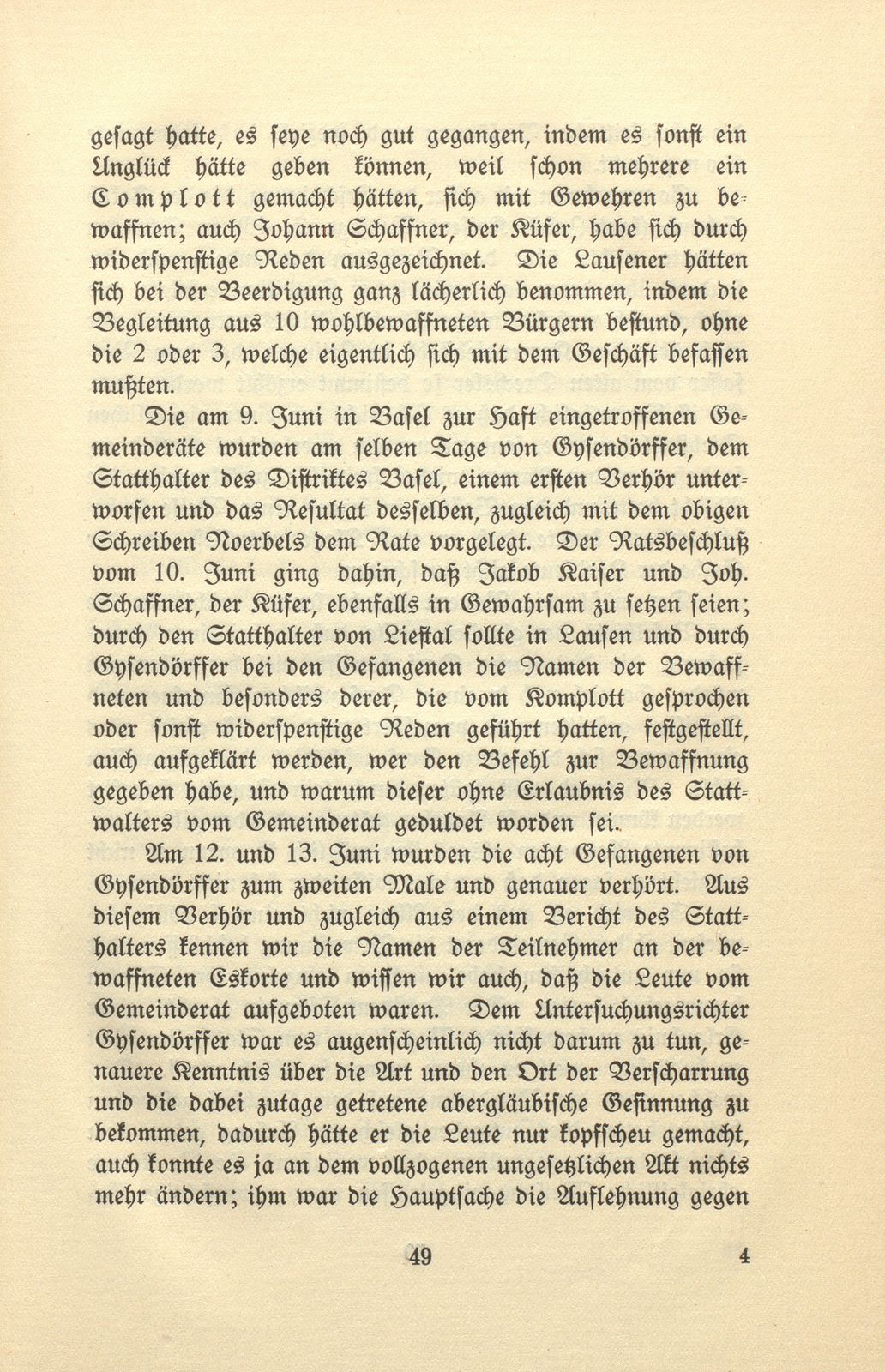 Eine Baselbieter Dorfrevolte im Jahre 1809 – Seite 19