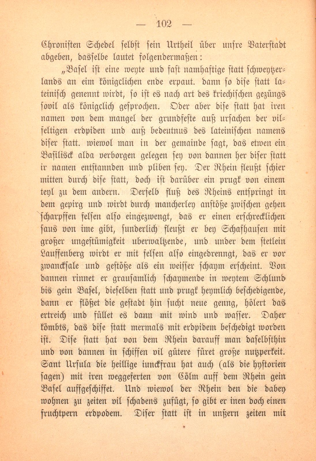 Zum Titelbild [Holzschnitt zu Basels Stadtbild in der Weltchronik des Hartmann Schedel (1493)] – Seite 3