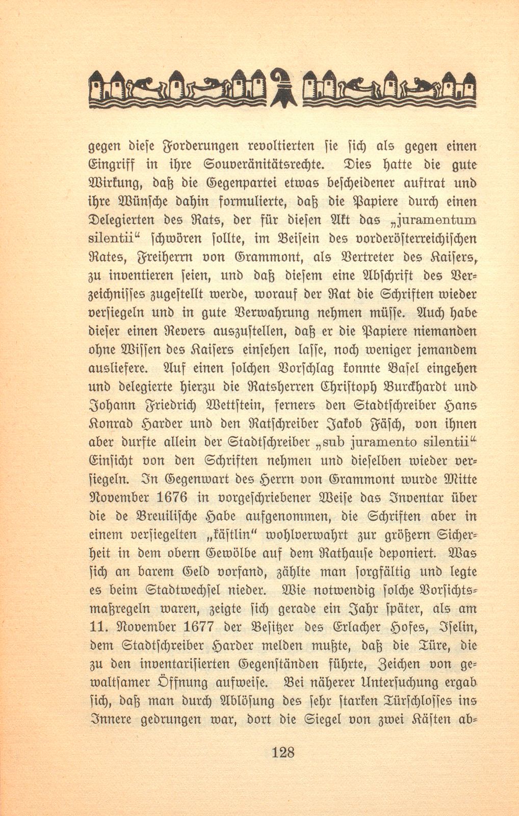 Der Aufenthalt des Conte di Broglio zu Basel – Seite 16