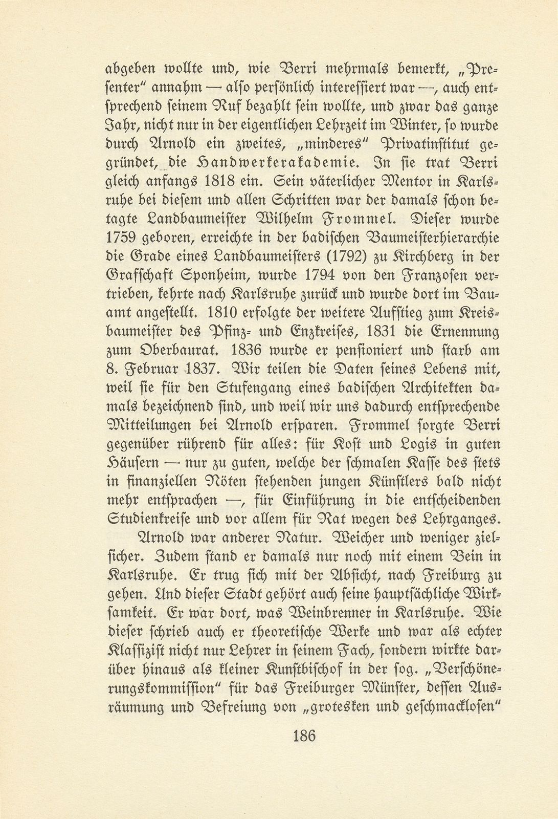 Melchior Berri. (Ein Beitrag zur Kultur des Spätklassizismus.) – Seite 10