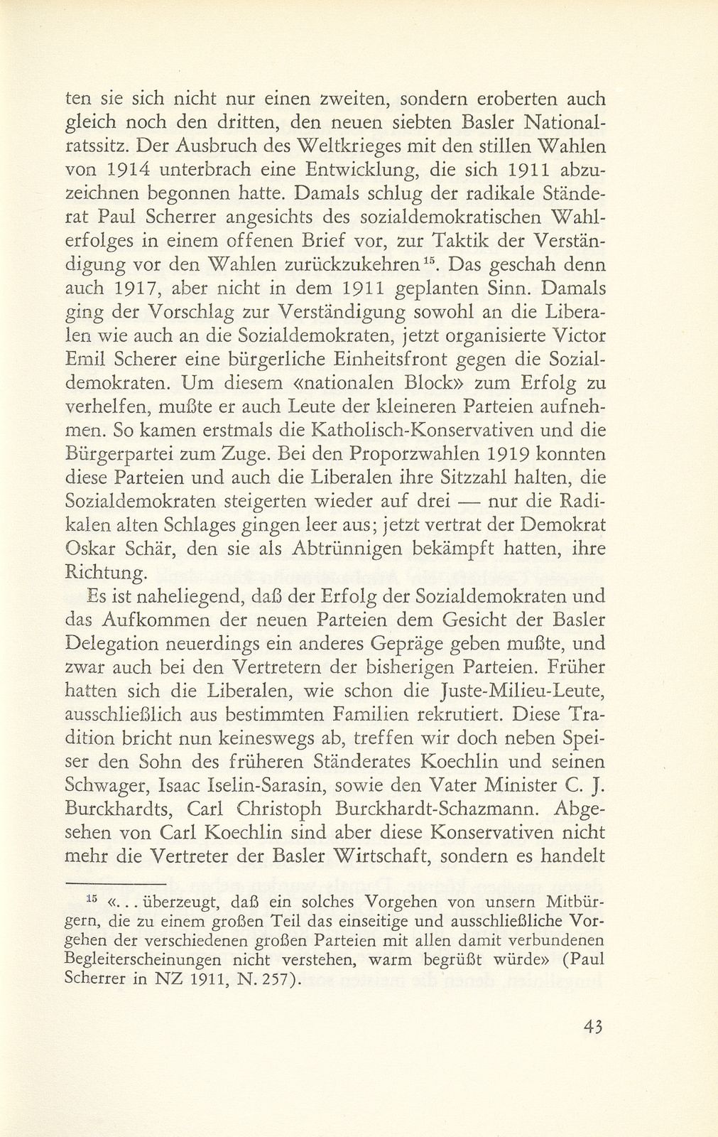 Vom Wandel der Basler Vertretung in der Bundesversammlung 1848-1919 – Seite 13