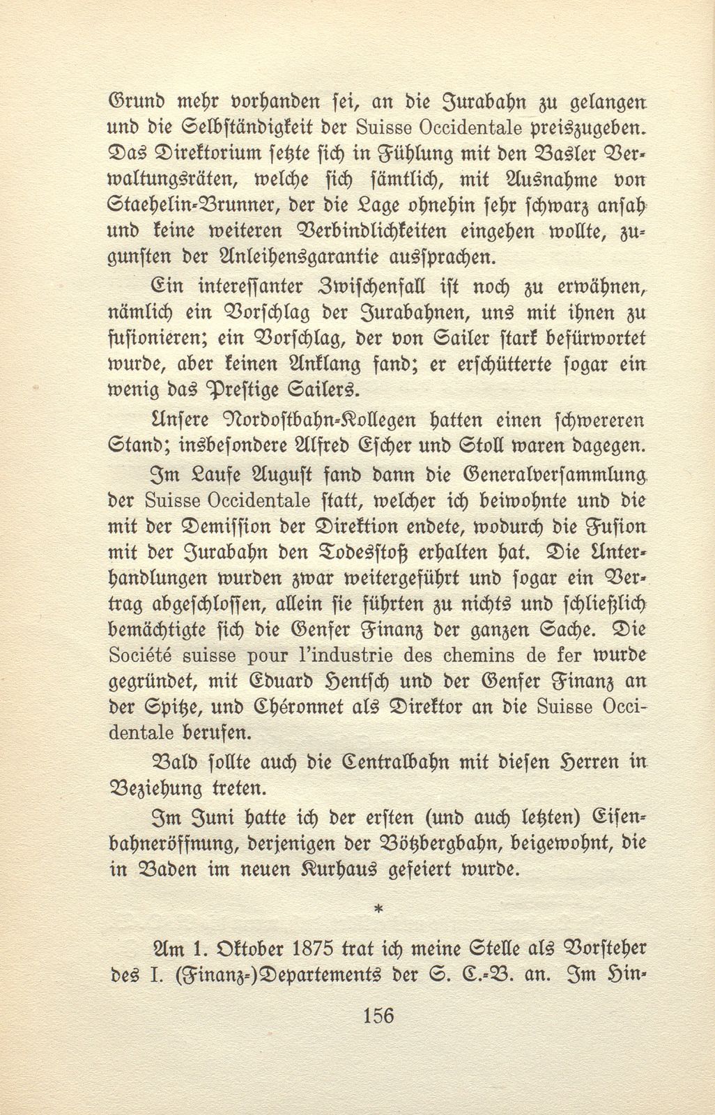 Von den Schweizer Bahnen und Banken in der kritischen Zeit der 1870er und der 1880er Jahre – Seite 12