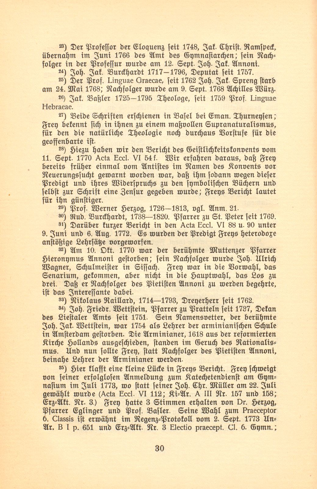 Aus den Papieren eines Pietisten und Aufklärers. [Joh. Frey] – Seite 30