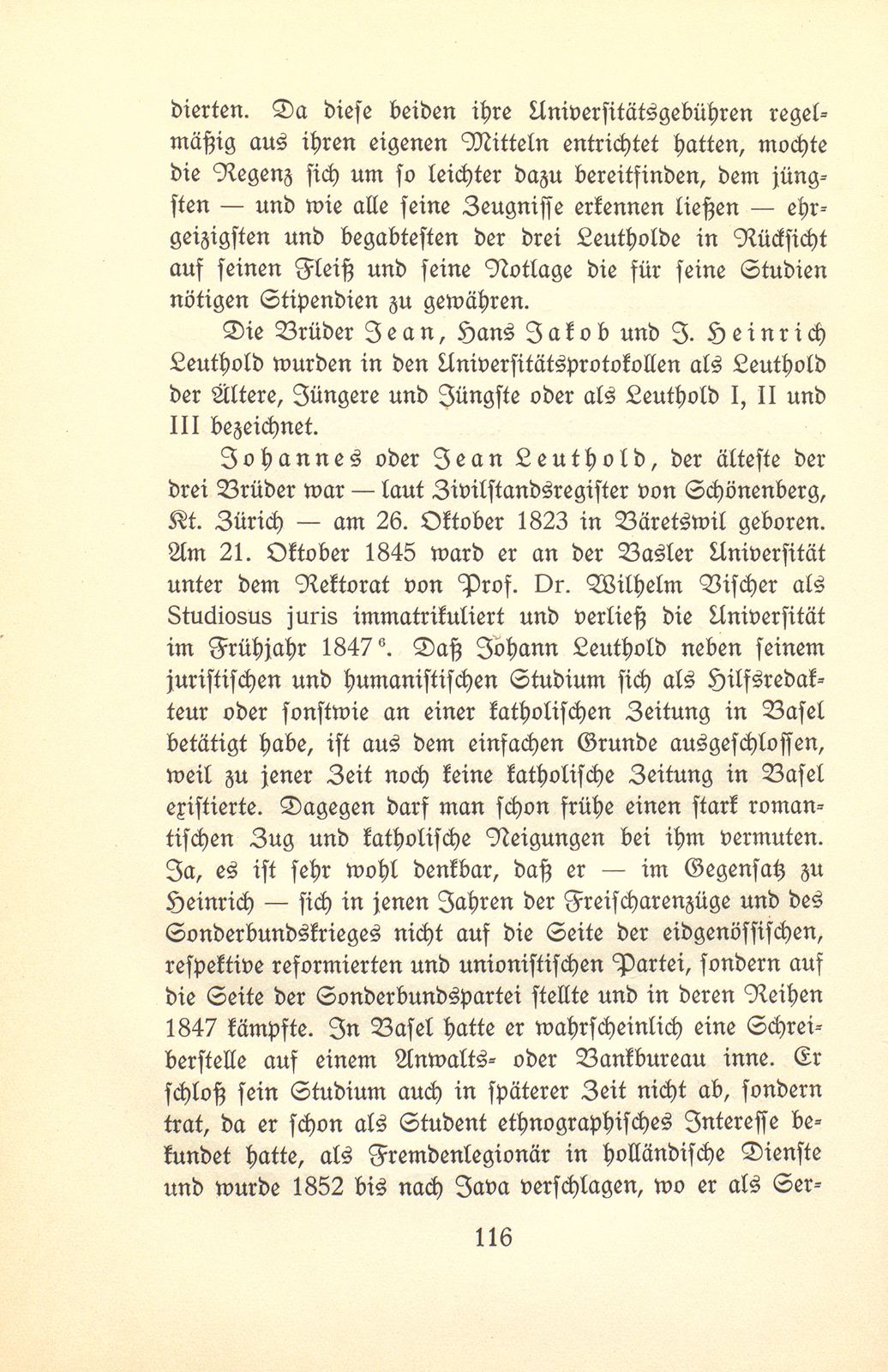 Der Dichter Heinrich Leuthold als Student an der Universität Basel – Seite 4