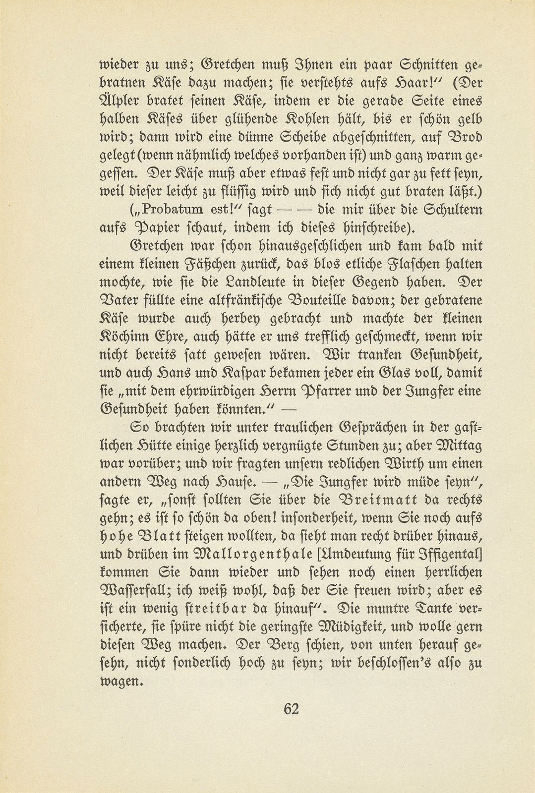 J.J. Bischoff: Fragmente aus der Brieftasche eines Einsiedlers in den Alpen. 1816 – Seite 38