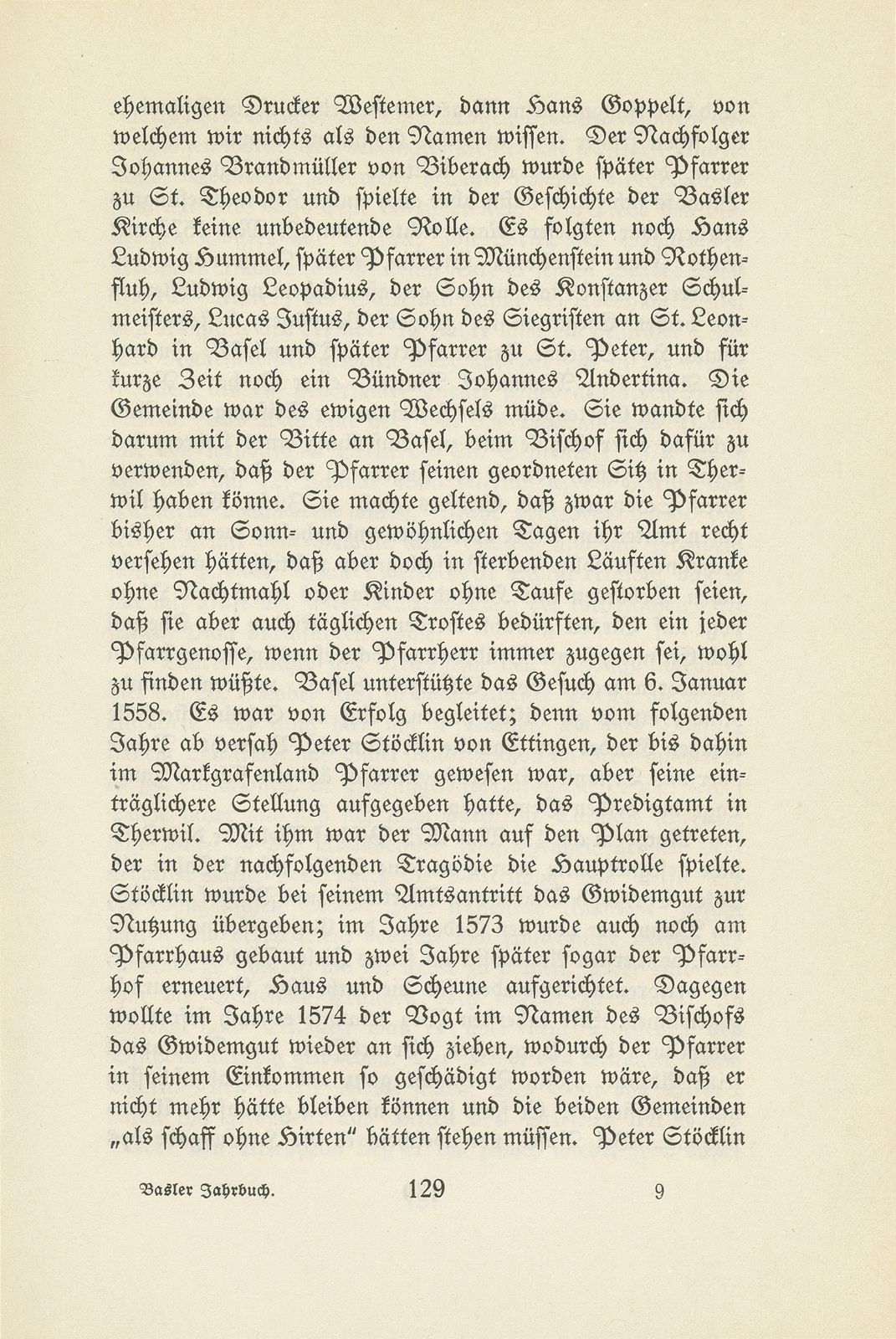 Therwil und Ettingen in der Zeit der Reformation und Gegenreformation – Seite 23