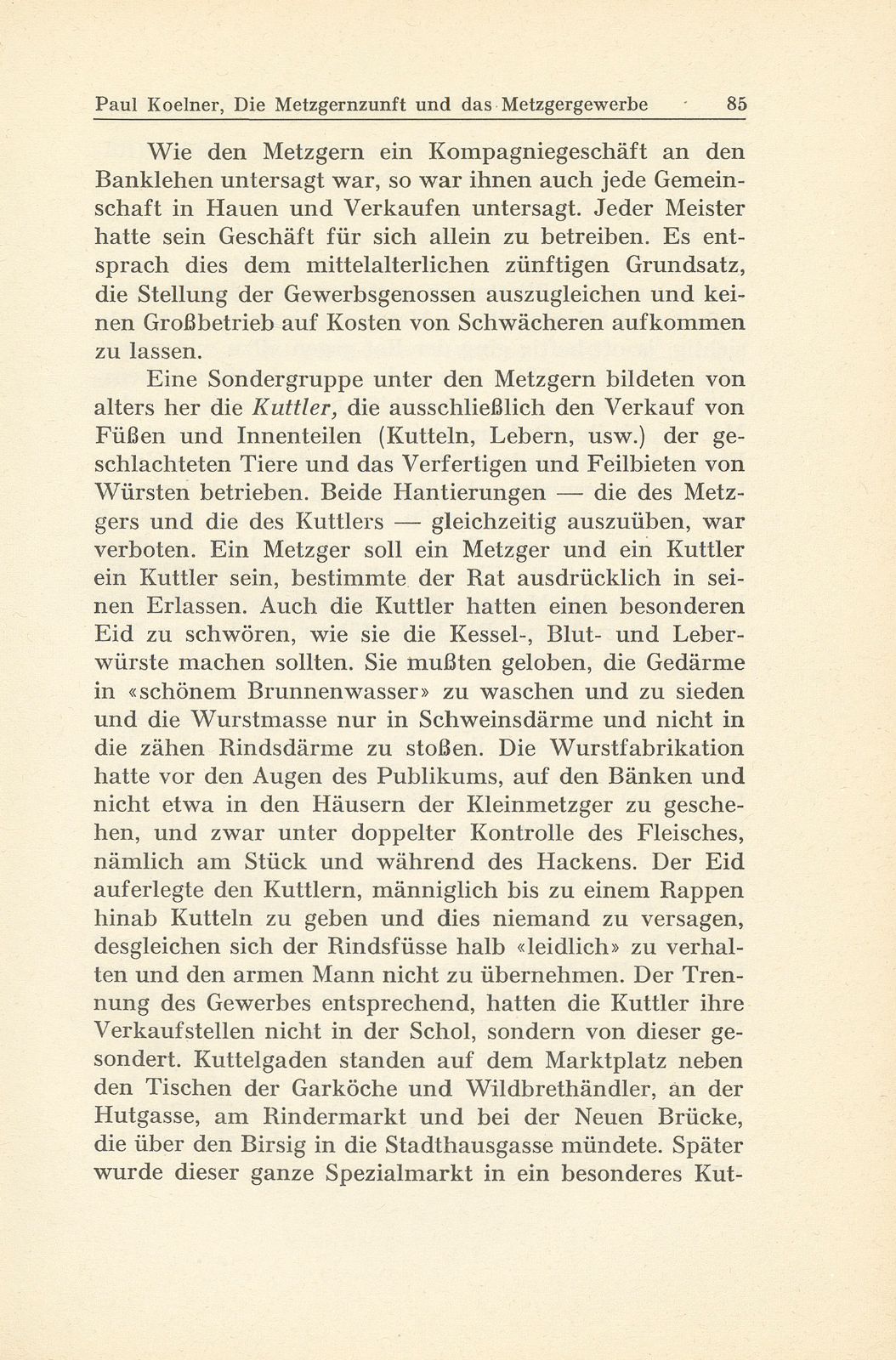 Die Metzgernzunft und das Metzgergewerbe im alten Basel – Seite 13