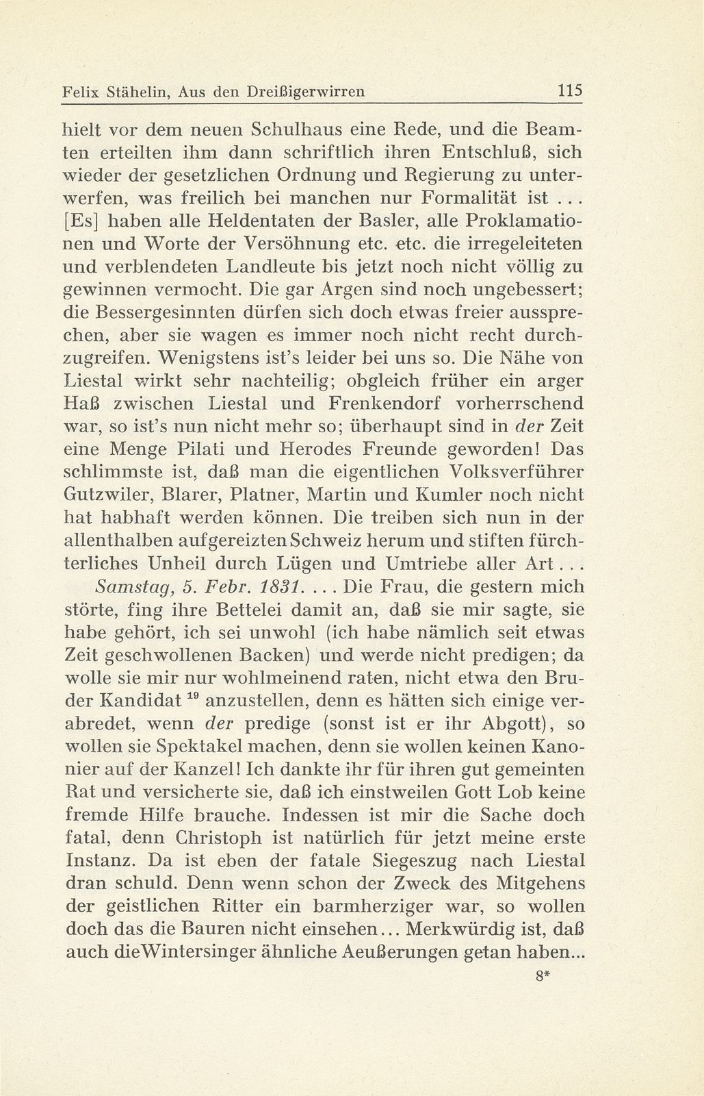 Erlebnisse und Bekenntnisse aus der Zeit der Dreissigerwirren [Gebrüder Stähelin] – Seite 13