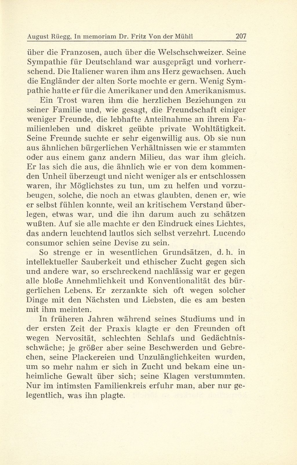 In memoriam Dr. Fritz Von der Mühll † 15. Mai 1942 – Seite 7