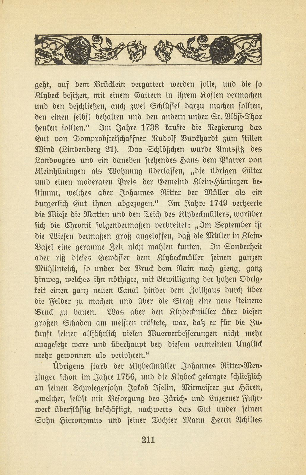 Eine Kleinbasler Chronik des 18. Jahrhunderts [Wilhelm Linder] – Seite 19