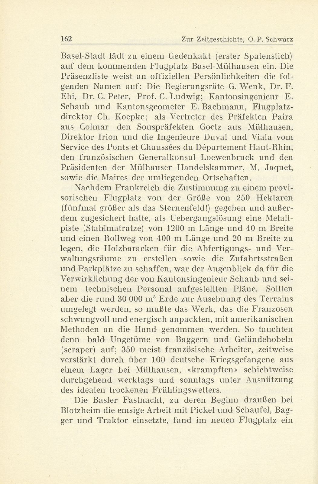 Zur Zeitgeschichte. Vom Sternenfeld zum Flugplatz Basel-Mülhausen – Seite 9