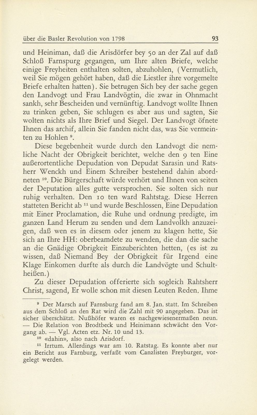 Zeitgenössischer Bericht über die Basler Revolution von 1798 [Wilhelm Hoch] – Seite 19