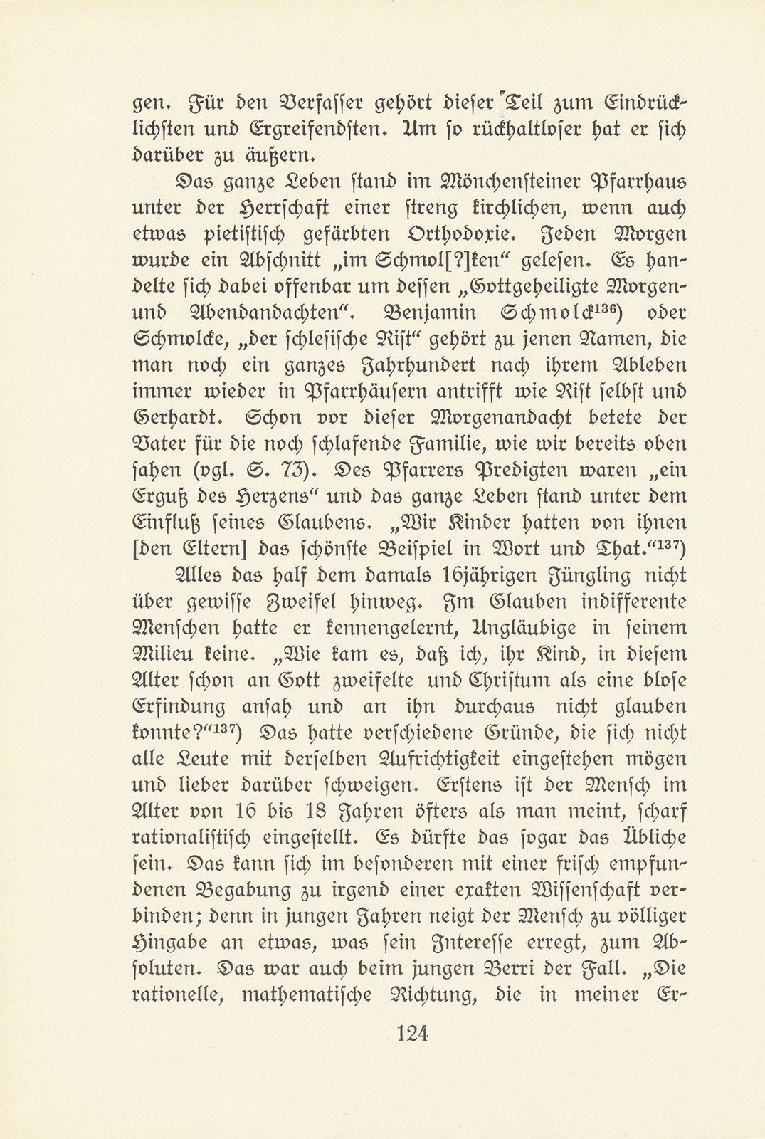 Melchior Berri. (Ein Beitrag zur Kultur des Spätklassizismus in Basel.) – Seite 66