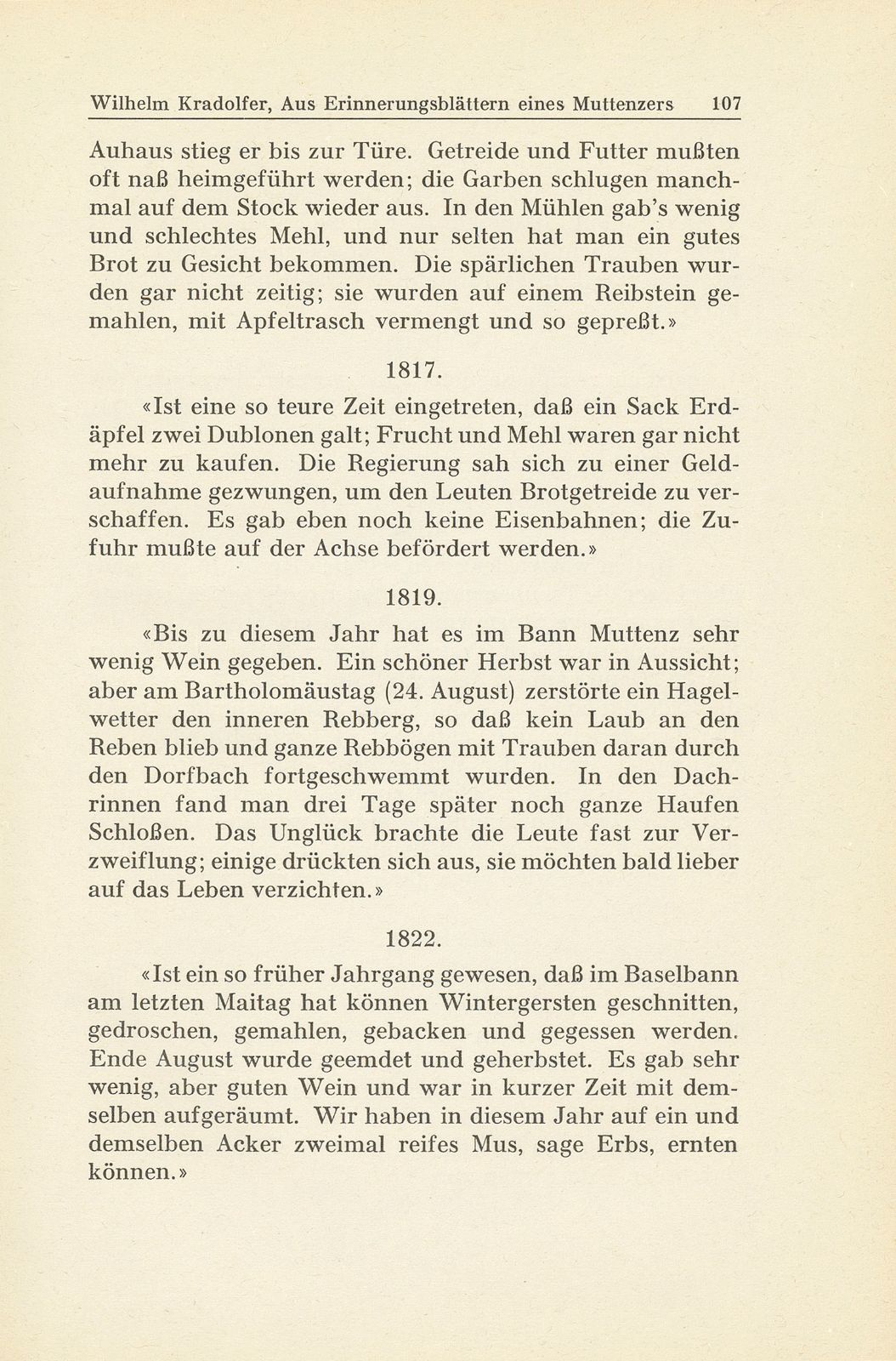 Aus den Erinnerungsblättern eines Muttenzers [D. Tschudin-Spänhauer] – Seite 5