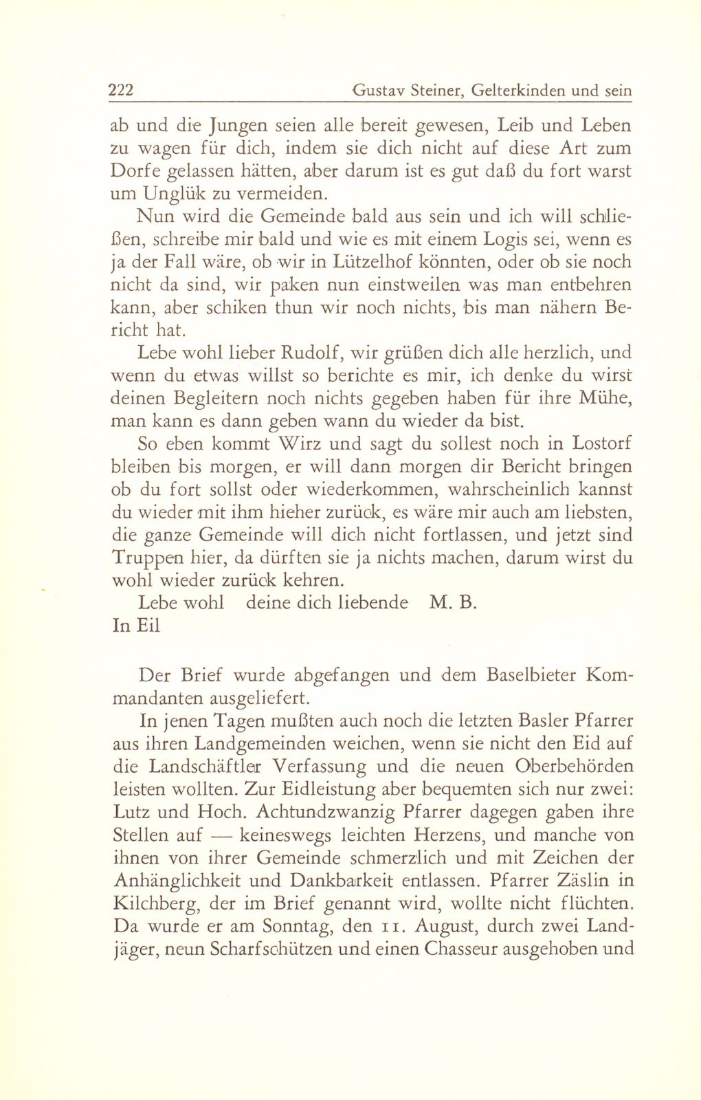 Gelterkinden und sein Pfarrer in den Dreissigerwirren – Seite 19