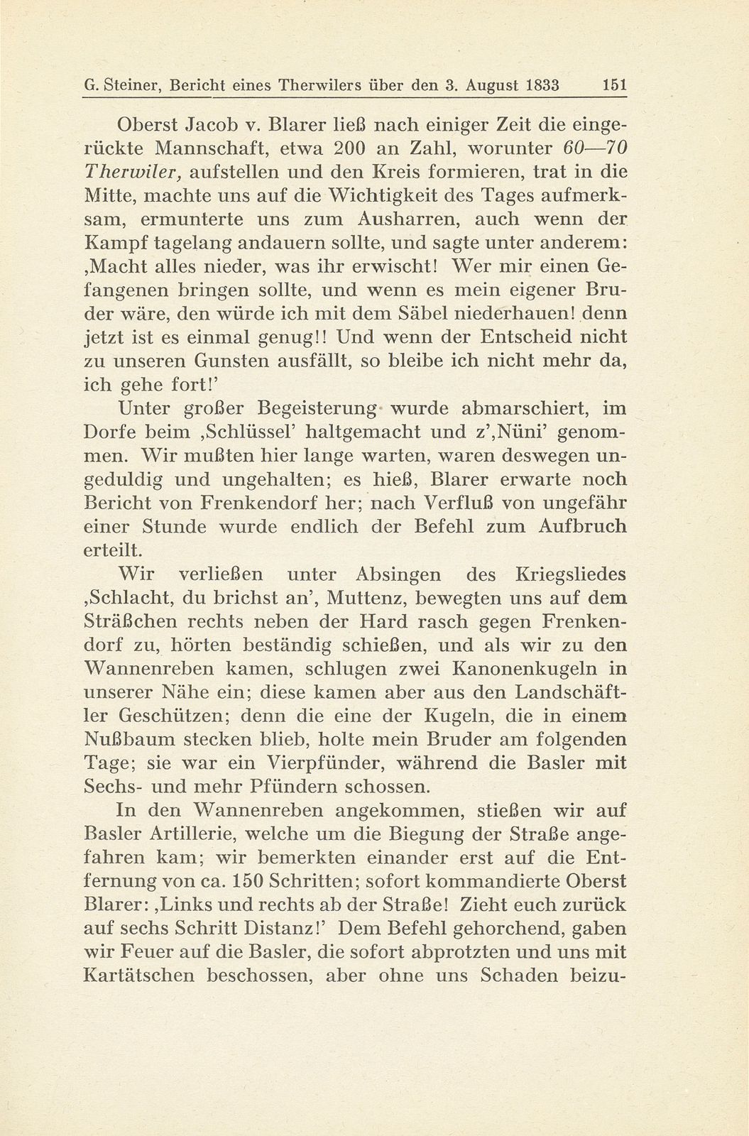 Bericht eines Therwilers über den 3. August 1833 [J. Gutzwiller-Schaub] – Seite 11