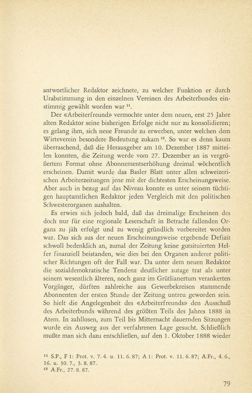 Die sozialdemokratische Presse in Basel bis zum Ersten Weltkrieg – Seite 11