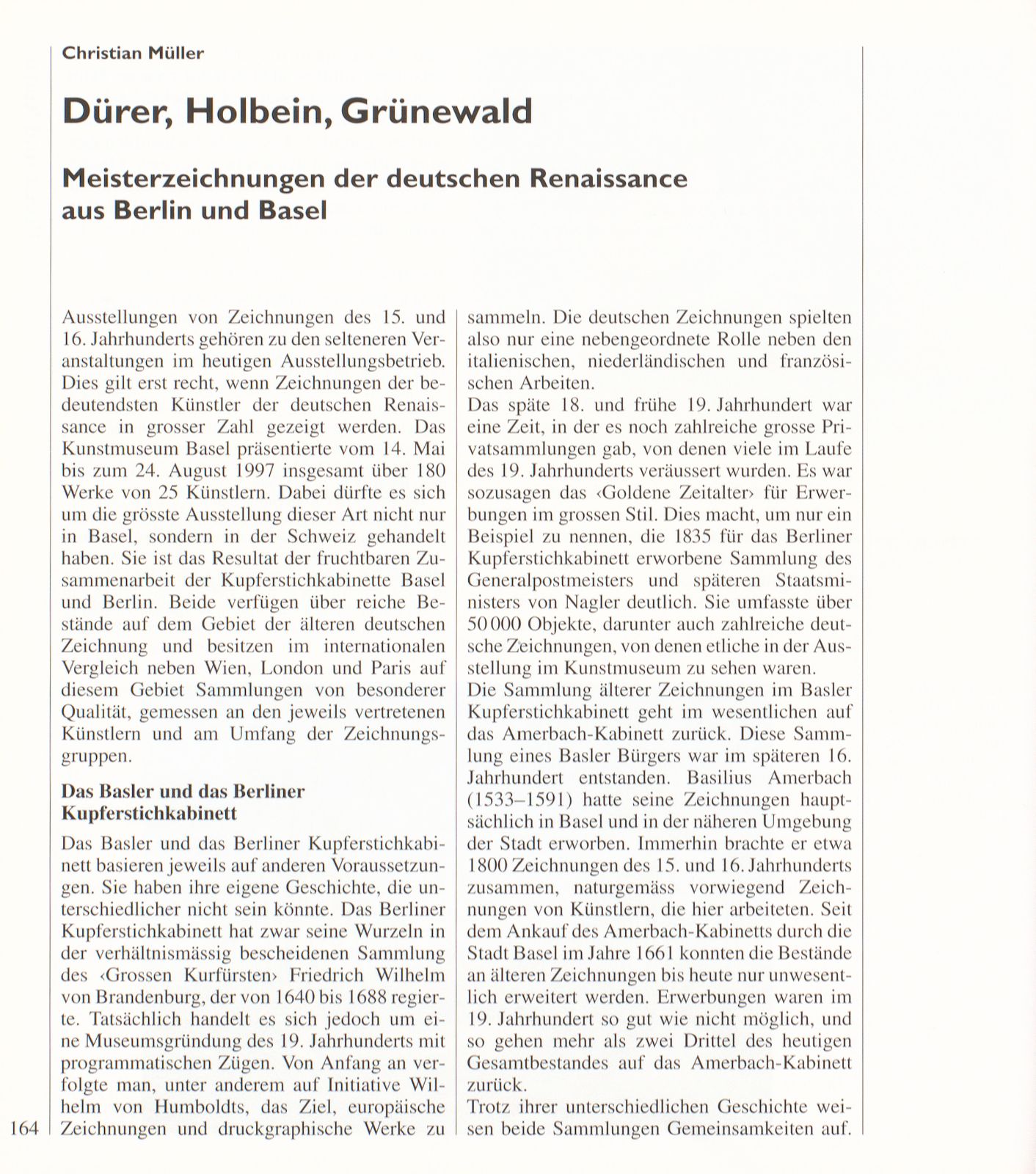 Dürer, Holbein, Grünewald – Seite 1