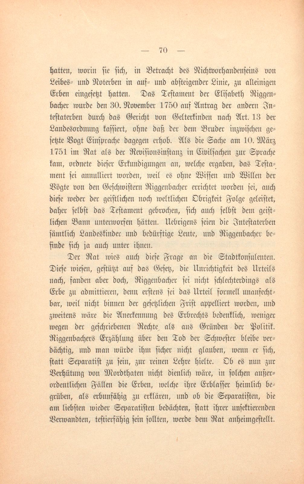 Die Basler Separatisten im achtzehnten Jahrhundert – Seite 17