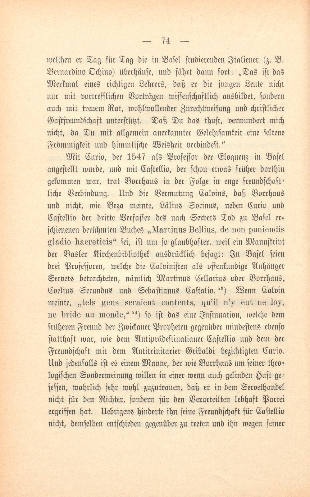 Martin Borrhaus (Cellarius), ein Sonderling aus der Reformationszeit – Seite 28