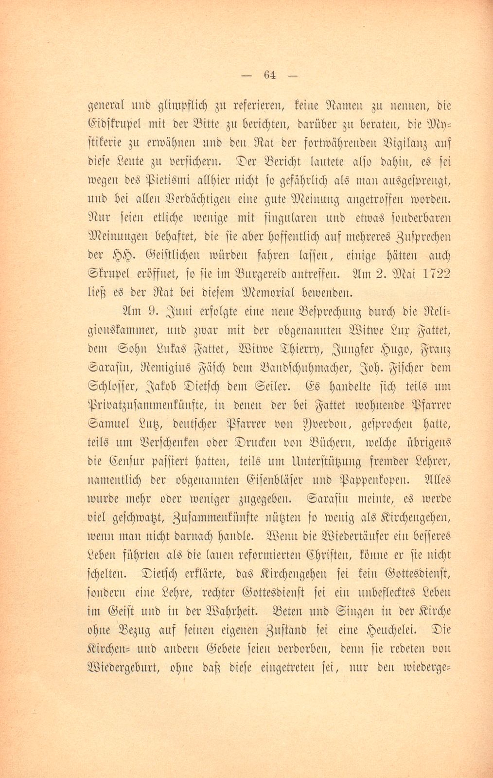 Die Basler Separatisten im ersten Viertel des XVIII. Jahrhunderts – Seite 35