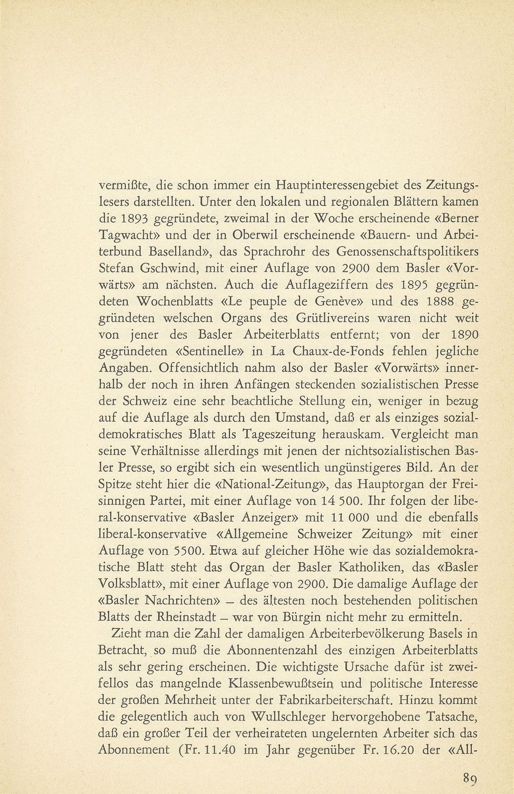 Die sozialdemokratische Presse in Basel bis zum Ersten Weltkrieg – Seite 21