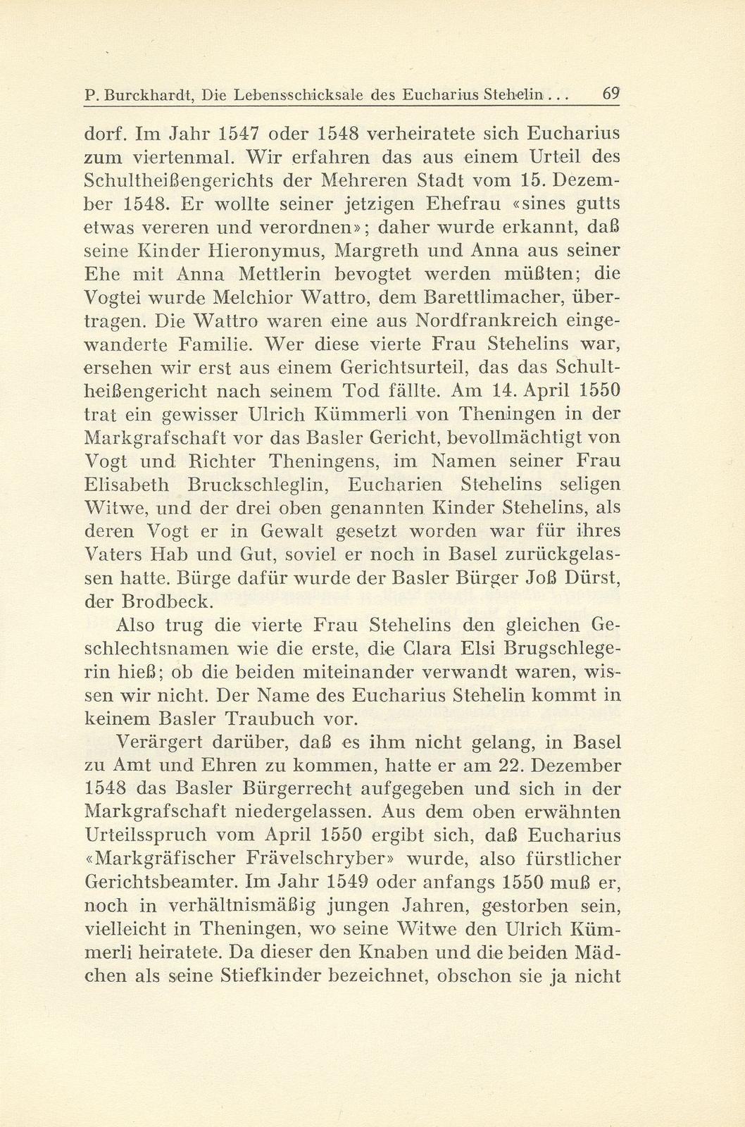 Die Lebensschicksale des Eucharius Stehelin und seine Zeitungsberichte aus dem Schmalkaldischen Krieg – Seite 35