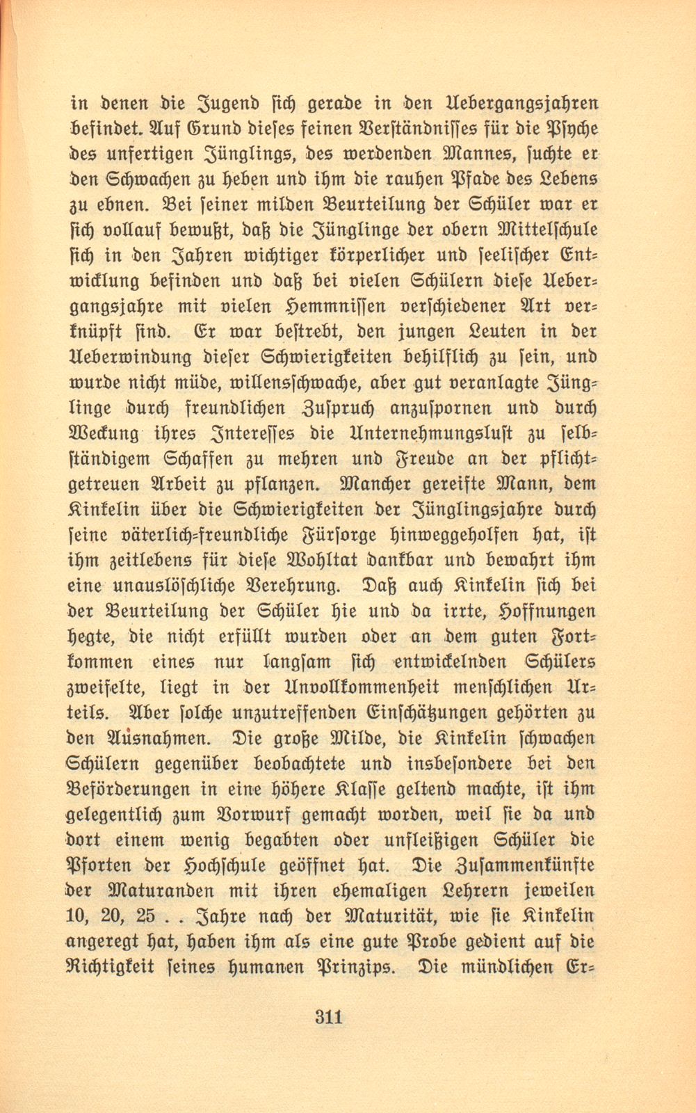 Prof. Dr. Hermann Kinkelin. 11. November 1832 bis 2. Januar 1913 – Seite 10