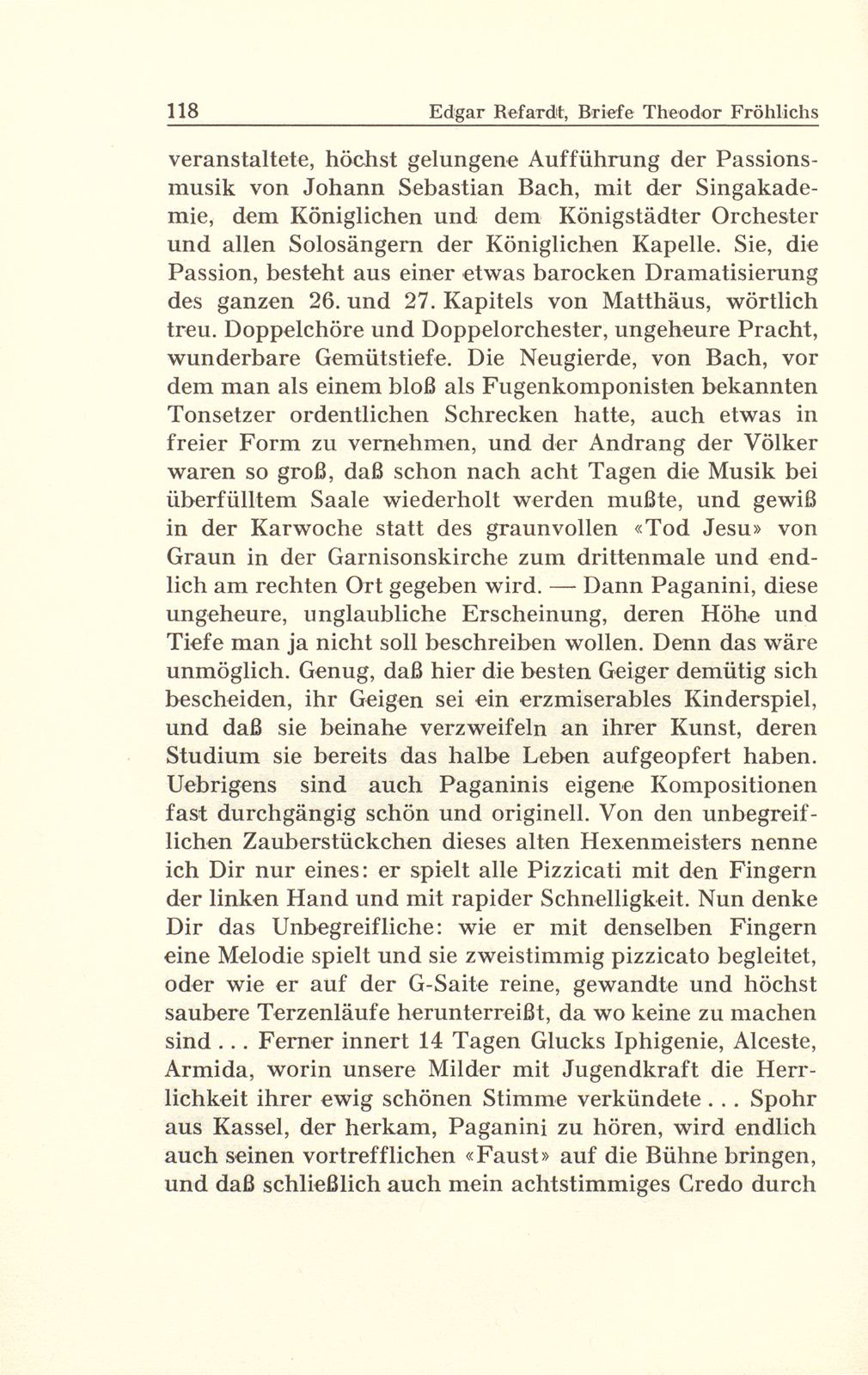 Aus Briefen Theodor Fröhlichs an Abel Burckhardt und Wilhelm Wackernagel – Seite 7