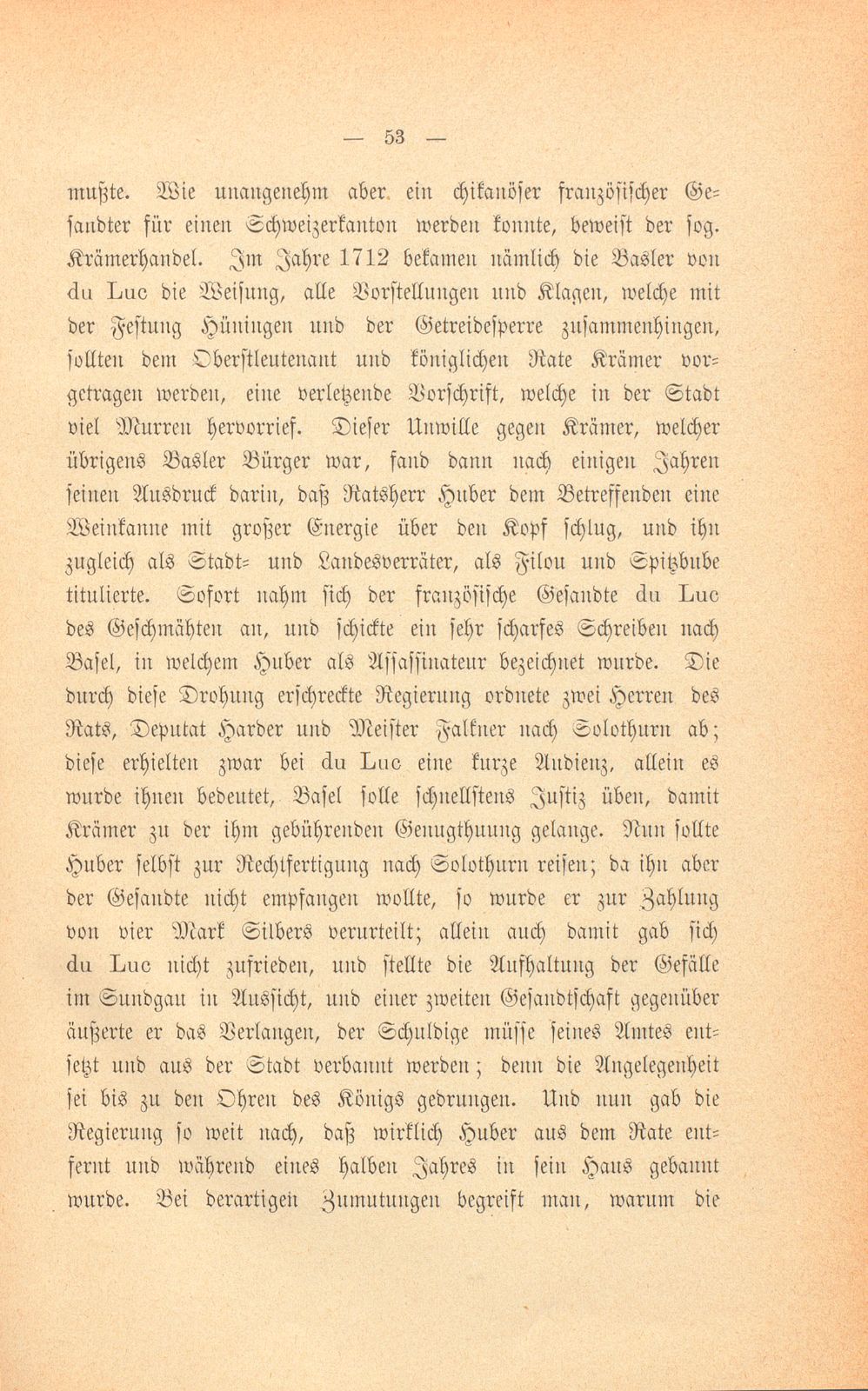 Mitteilungen aus einer Basler Chronik des beginnenden XVIII. Jahrhunderts [Sam. v. Brunn] – Seite 33