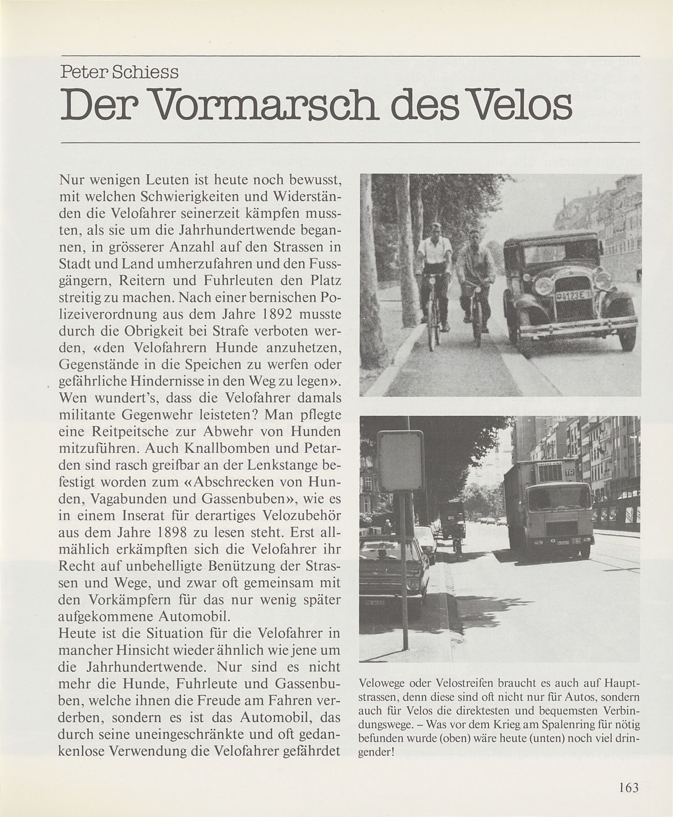 Der Vormarsch des Velos – Seite 1