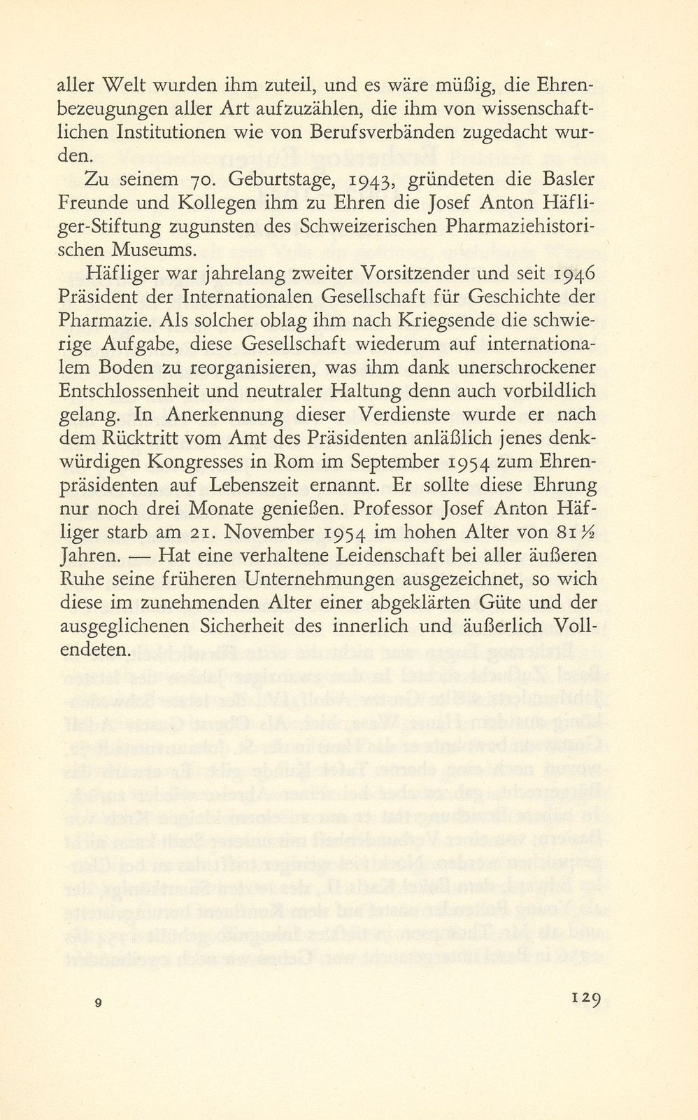 Josef Anton Häfliger, der Begründer der pharmazeutischen Altertumskunde (1873-1954) – Seite 5