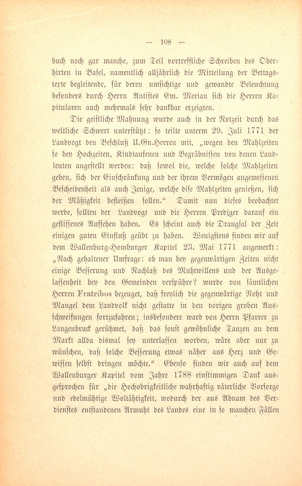 M. Johann Jakob Huber, weil. Pfarrer und Dekan in Sissach und seine Sammlungen zur Geschichte der Stadt und Landschaft Basel – Seite 34