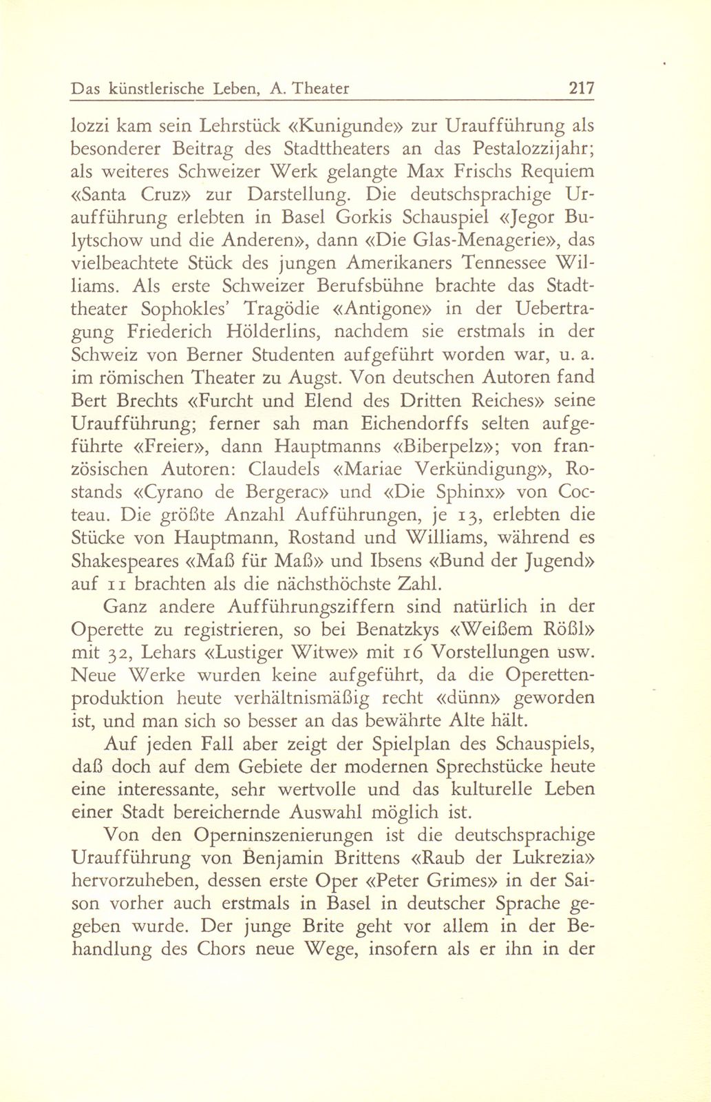 Das künstlerische Leben in Basel vom 1. Oktober 1946 bis 30. September 1947 – Seite 2