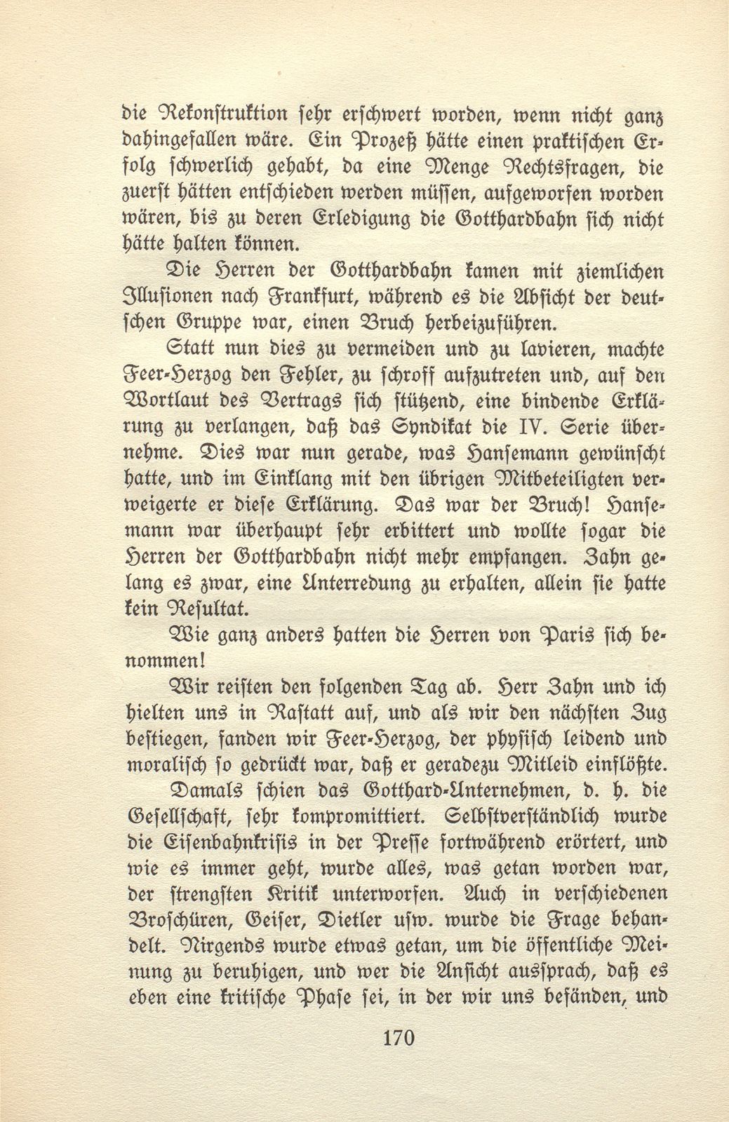 Von den Schweizer Bahnen und Banken in der kritischen Zeit der 1870er und der 1880er Jahre – Seite 26