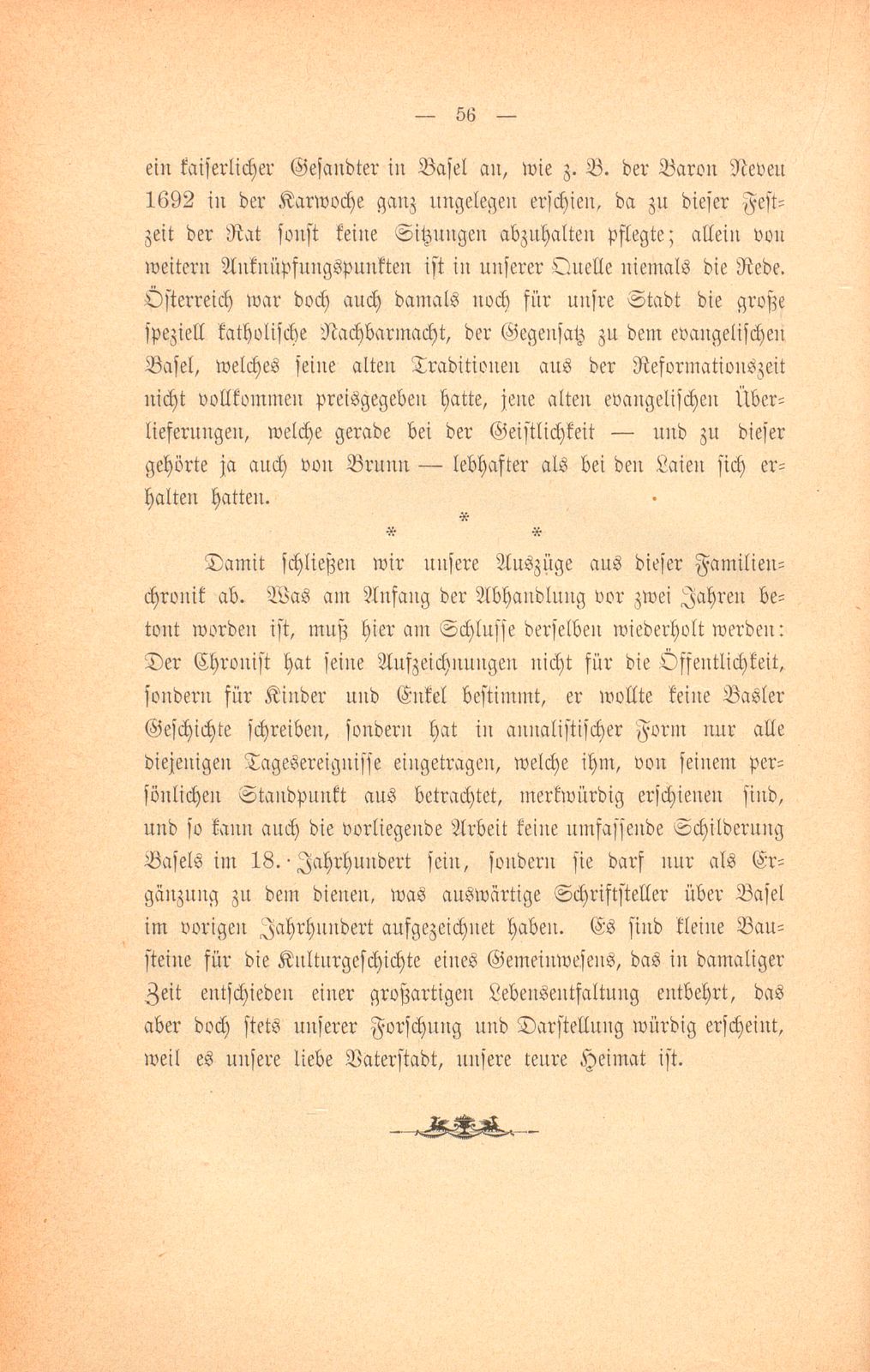 Mitteilungen aus einer Basler Chronik des beginnenden XVIII. Jahrhunderts [Sam. v. Brunn] – Seite 36