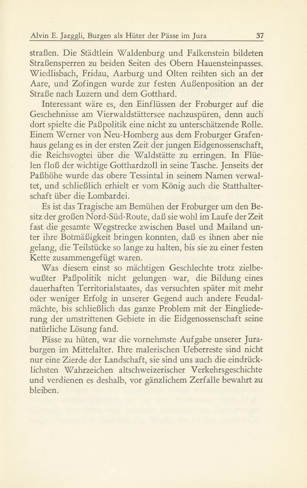 Burgen als Hüter der Pässe im Jura – Seite 11