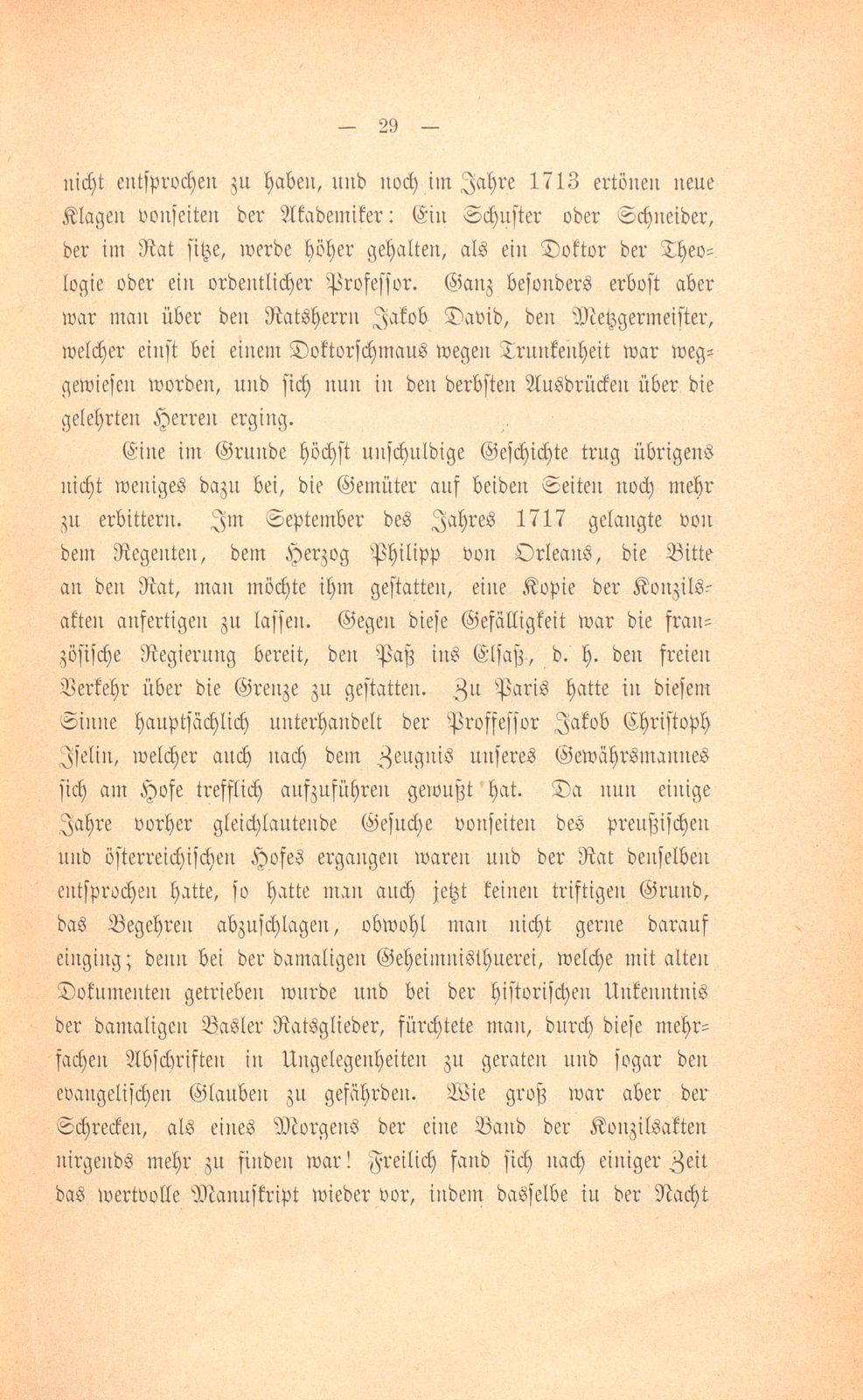 Mitteilungen aus einer Basler Chronik des beginnenden XVIII. Jahrhunderts [Sam. v. Brunn] – Seite 9