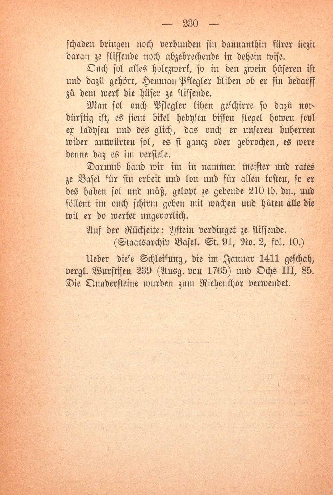 Miscellen: Verding über den Abbruch des Schlosses Istein 1441 – Seite 2