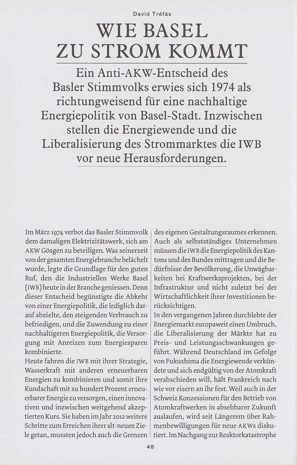 Wie Basel zu Strom kommt – Seite 1