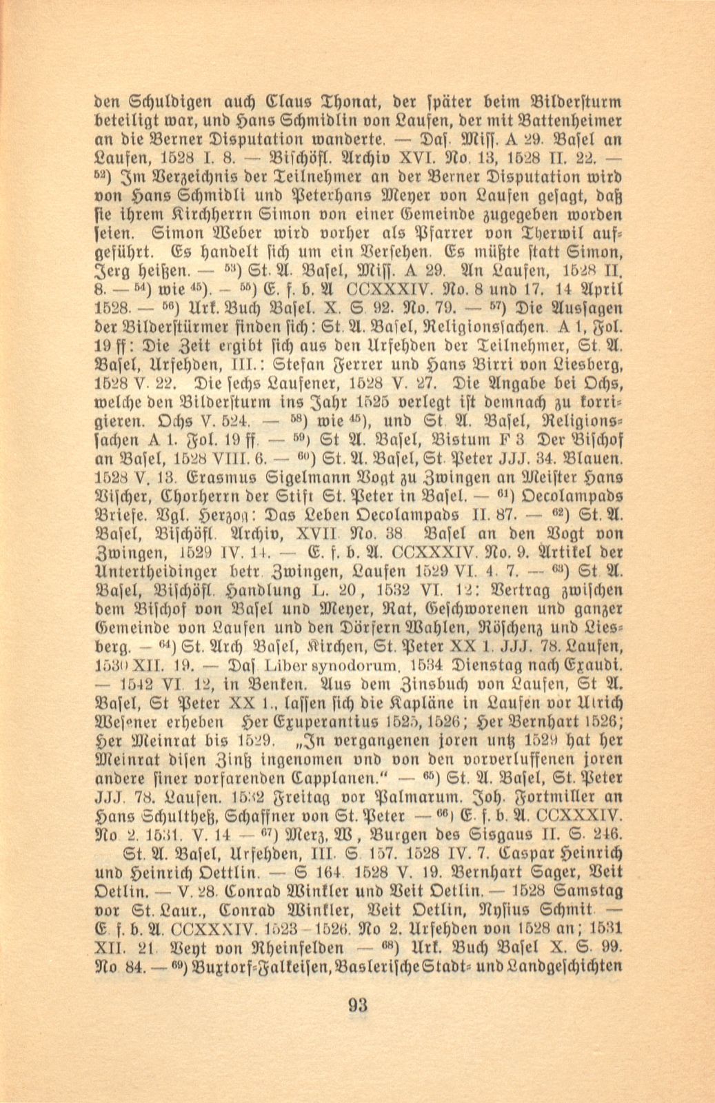 Die Reformation im baslerisch-bischöflichen Laufen – Seite 57