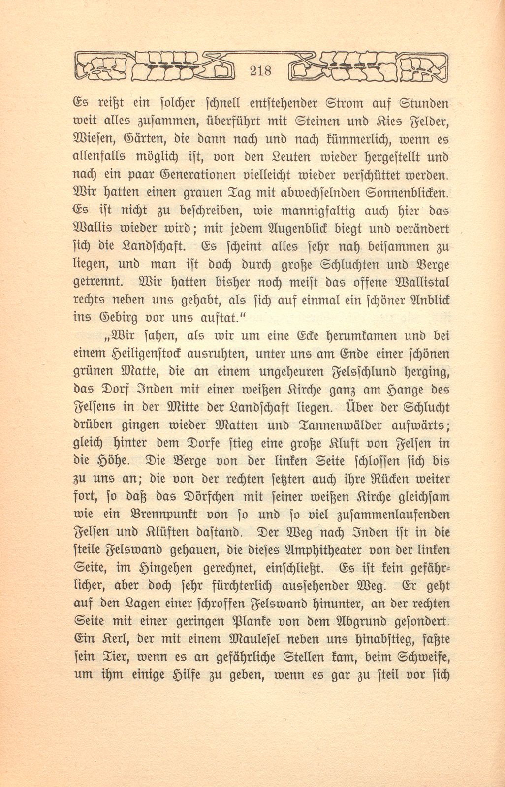 Beschreibung einer Badereise, die der Schultheiss von Liestal, Joh. David Hebdenstreit, anno 1775 mit seiner Frau nach Leuk gethan. (War damals 53 Jahre alt.) – Seite 5