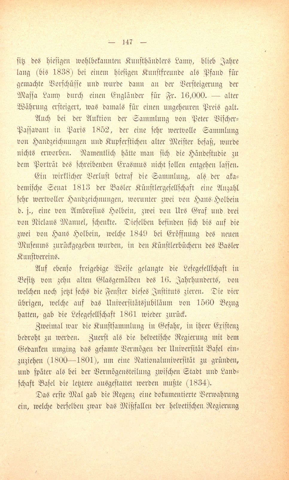 Geschichte der öffentlichen Kunstsammlung zu Basel – Seite 3