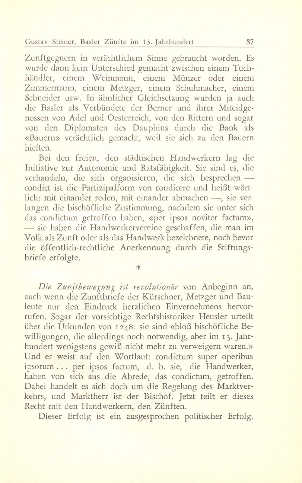 Entstehung und Charakter der Basler Zünfte im 13. Jahrhundert – Seite 21