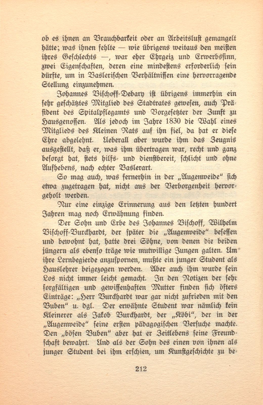 Aus der Geschichte eines alten Basler Hauses [Haus zur ‹Augenweide›] – Seite 39