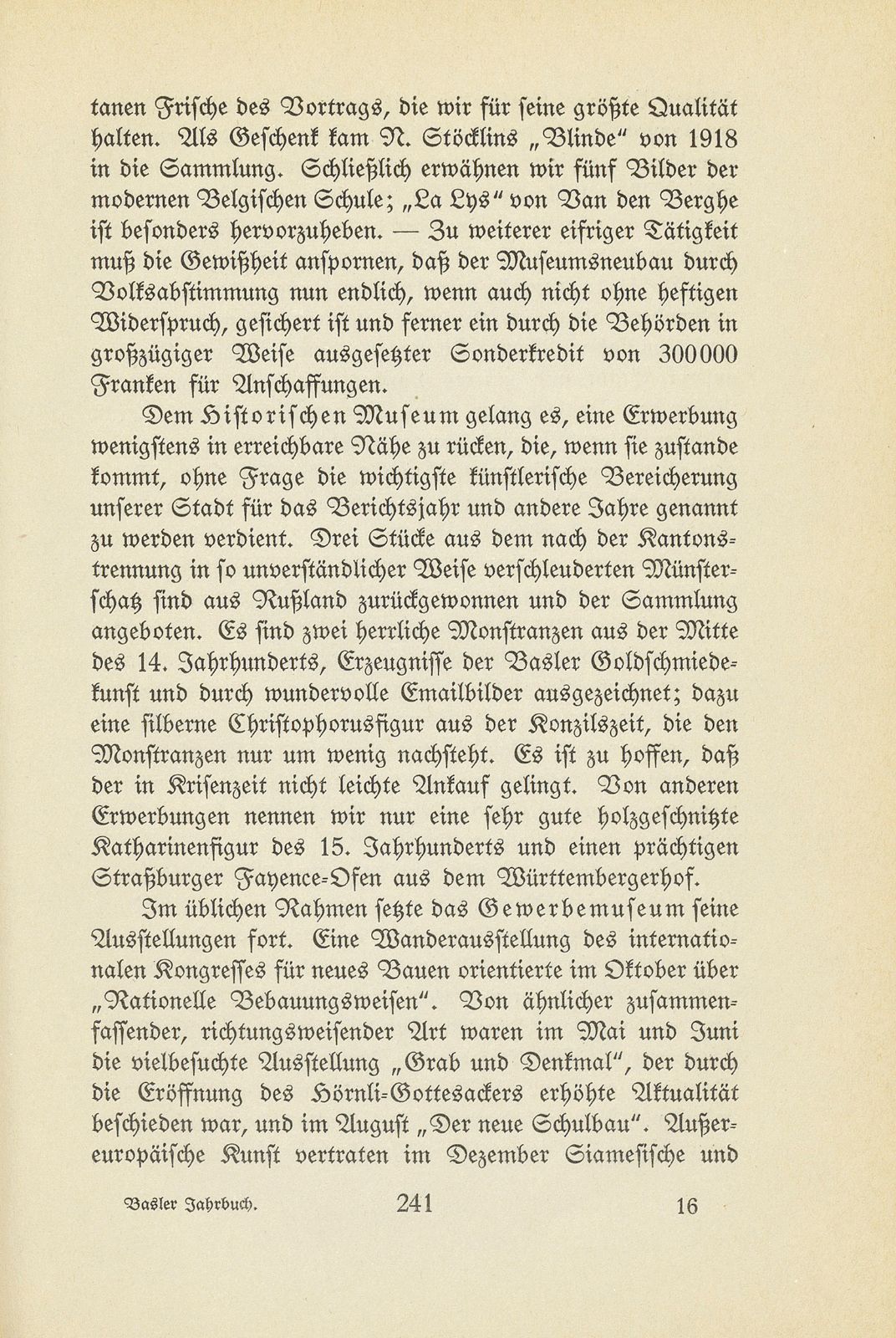 Das künstlerische Leben in Basel vom 1. Oktober 1931 bis 30. September 1932 – Seite 4